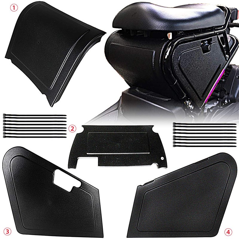 Rudyness Under Seat Storage Black Body Panels Fit For Honda Ruckus/Zoomer NPS50 Models - Image 2